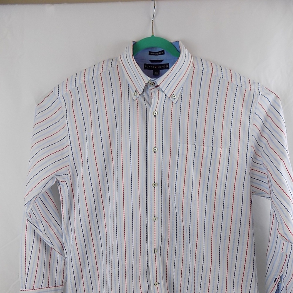 Tommy Hilfiger Men's Long Sleeve Large Shirt 80's